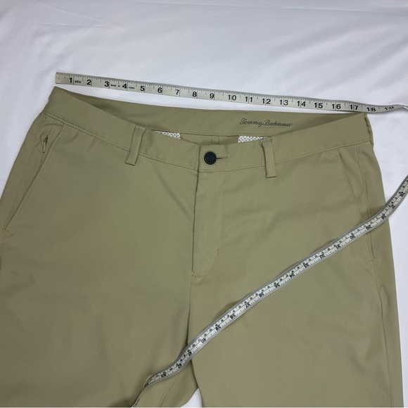 Tommy Bahama Mens IslandZone Golf Pants 35 x 31 Khaki/Tan Tapered Stretch B7 - Picture 9 of 10